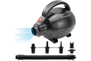 FBSPORT Air Pump for Inflatable with 4 Nozzles, 600W Electric Air Pump for Blow Up Air Mattresses, Floats, and More in Minute