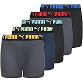 PUMA boys 5 Pack Performance Boxer Briefs