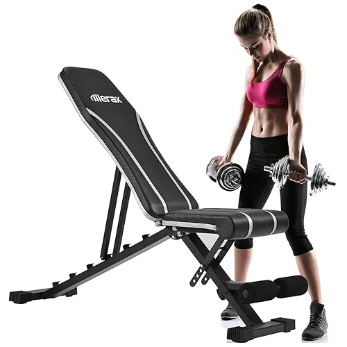 Merax adjustable Weight Bench, Flat Incline Utility Weight Bench - Main Image