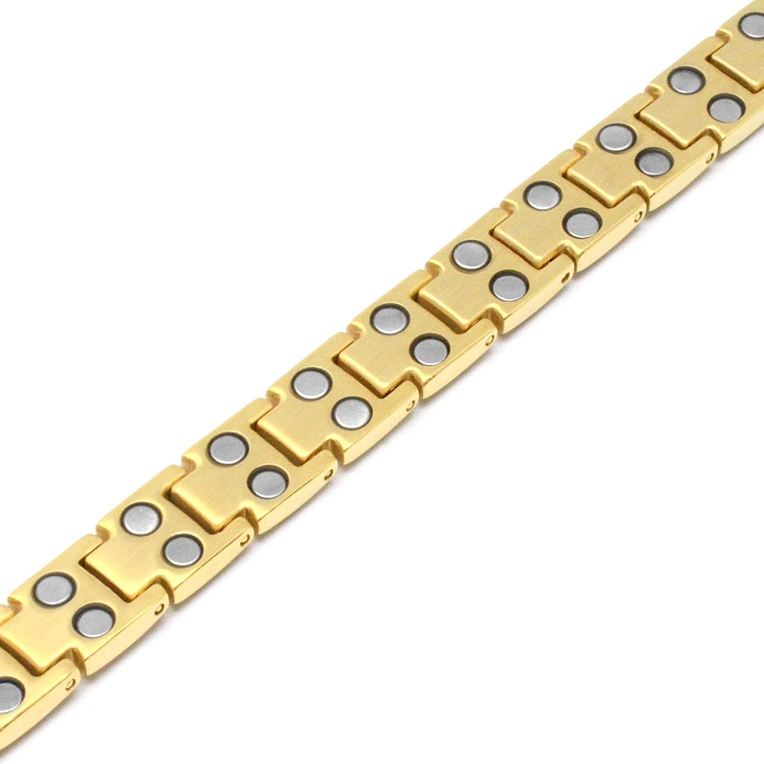 MagnetRX Women's Ultra Strength Magnetic Therapy Bracelet - Arthritis Pain Relief & Carpal Tunnel | Adjustable Titanium Magnetic Bracelets with Gift Box (Gold): Health & Personal Care