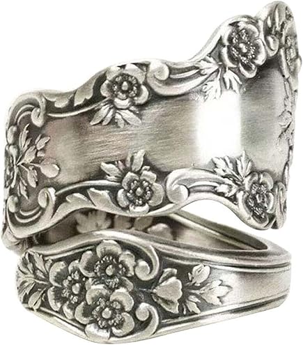 Amazon.com: Lzz Women's 925 Sterling Silver Ring Rose Gold Rose