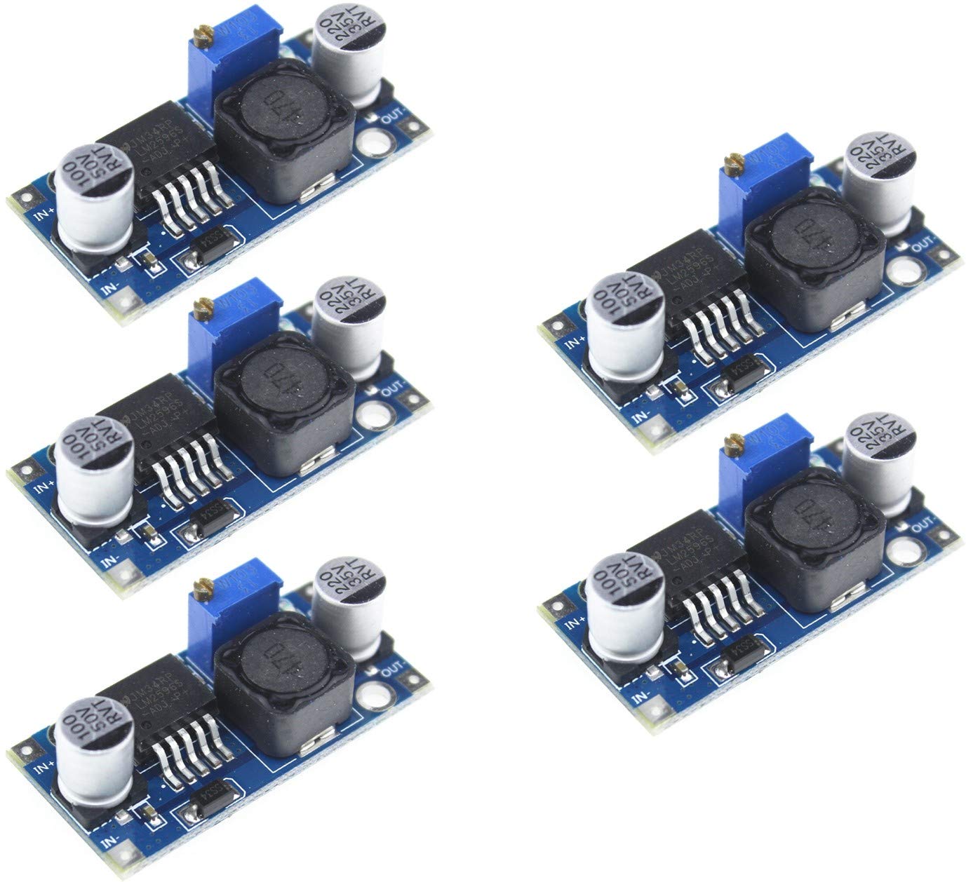 5pcs LM2596 LM2596S DC-DC Adjustable Voltage Regulator Step Down Power Supply