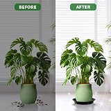 Kunjocy Pack of 5 Black Plant Pot Saucers 30 cm Round Tray Garden Indoor Outdoor view 7