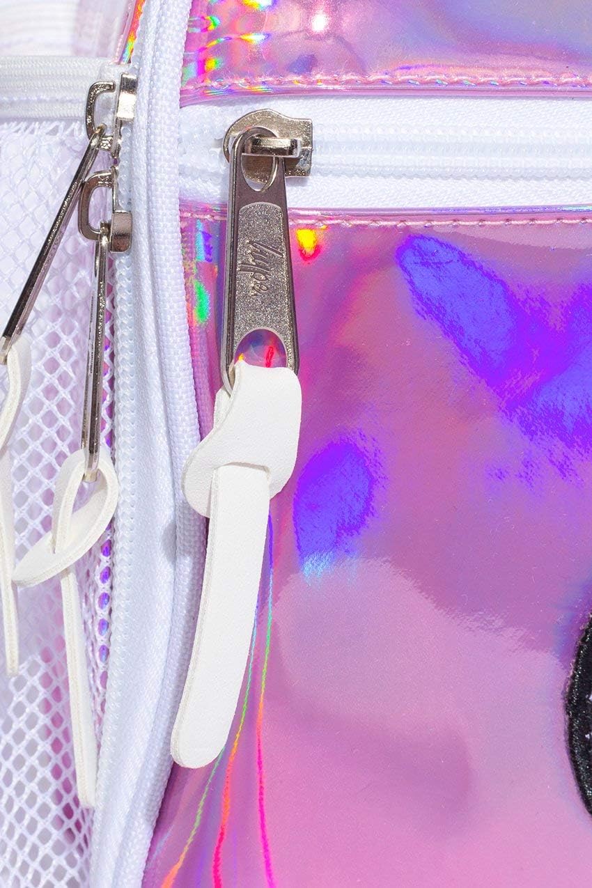 hype pink holographic lunch bag