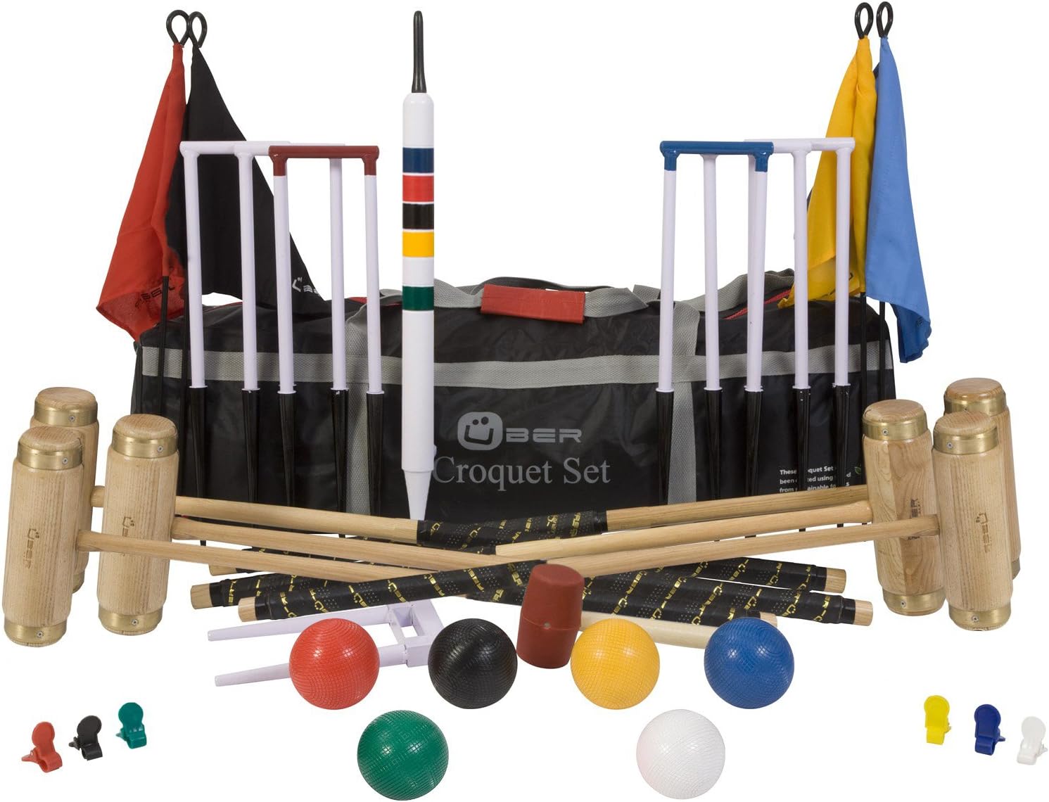 Uber Games 6 player Executive Croquet Set including Nylon Bag, Medium