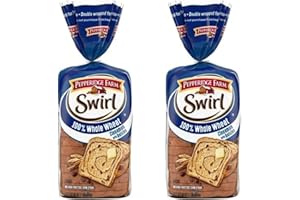 GENERIC Pepperidge Farms Swirl Bread, 100% Whole Wheat, Cinnamon Raisin NO High-fructose Corn Syrup (PACK OF 2-14 SLICES PER BAG)