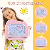 Smasiagon Magnetic Drawing Board 9.8" Doodle Pad Pink Toddler Kids Toy view 5