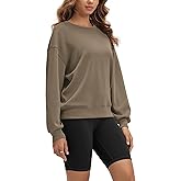 ODODOS Modal Soft Oversized Sweatshirts for Women Crew Neck Long Sleeve Relaxed Pullover Tops