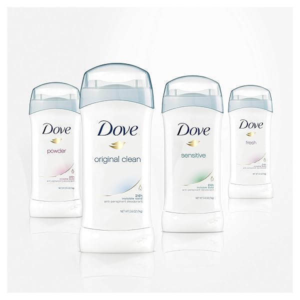 DOVE ANTIPERSPIRANT DEODORANT 24-HOUR SWEAT PROTECTION ORIGINAL CLEAN DEODORANT FOR WOMEN 2.6 OZ, 2 COUNT