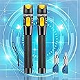 FYBOPTWU - 2pc 50km Visual Fault Locator VFL Fiber Tester Visual Fault Locator Fiber Optic Cable Tester with 2pcs Singlemode 9/125um FC Male to LC Female Adapter, Yellow Switch