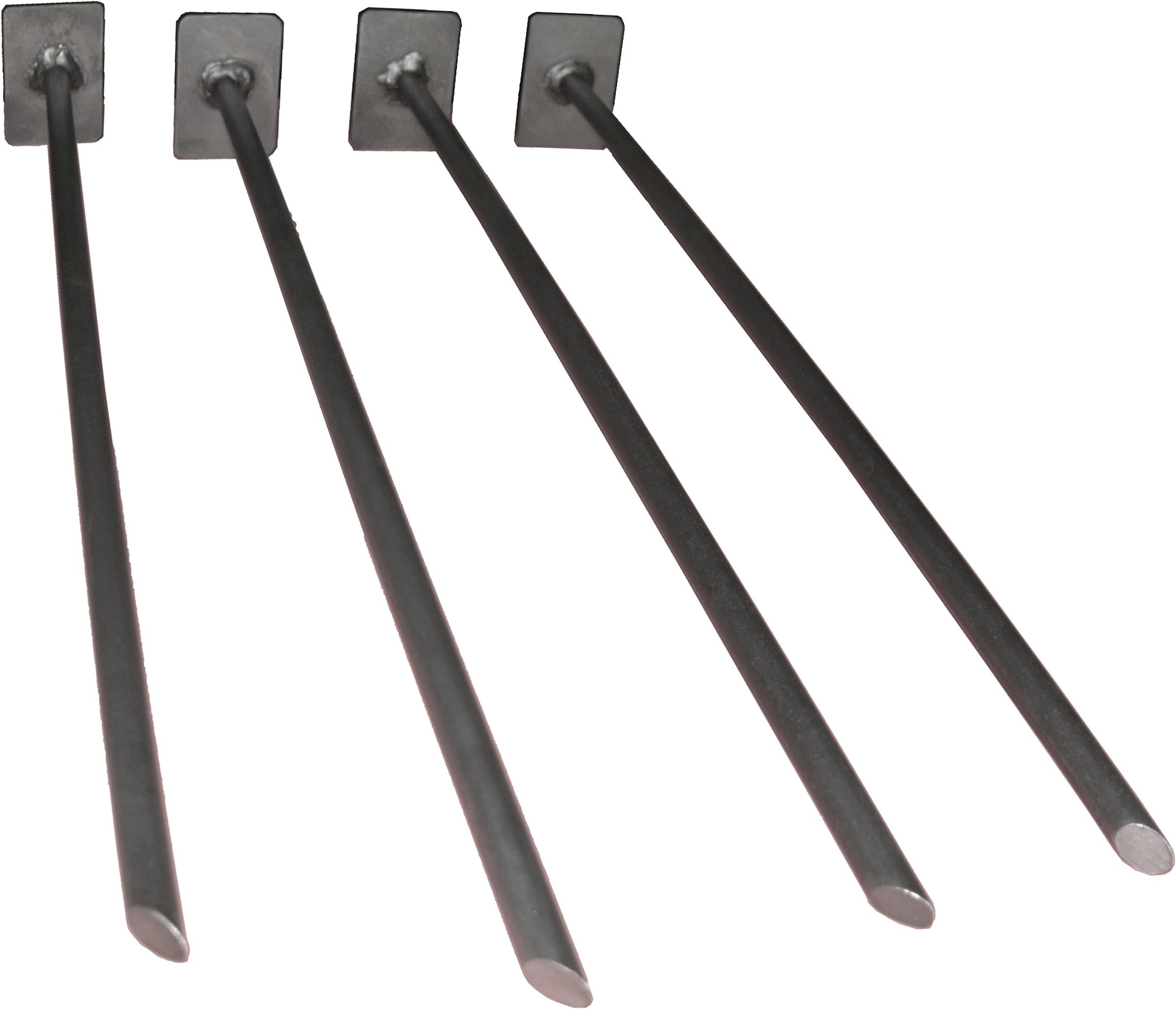 4pc. 24" AR500 3/8" Steel Knock Over Target Stands AR500 Steel Target Stands Unfinished