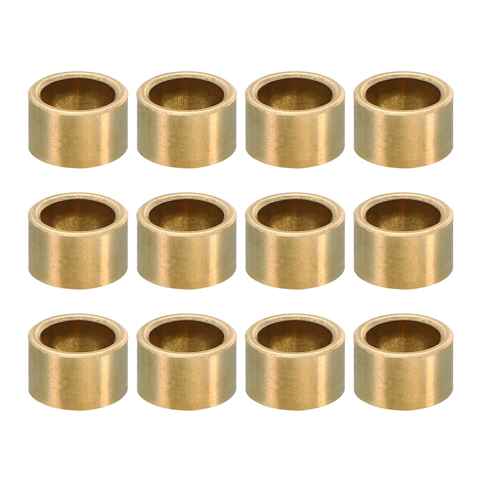PATIKIL M6 Brass Spacers, 12 Pcs Metal Spacer Brass 6mm ID x 8mm OD x 4mm L Brass Spacers Screw Standoff for 1/4inch or M6 Screw Bolts โ image 1