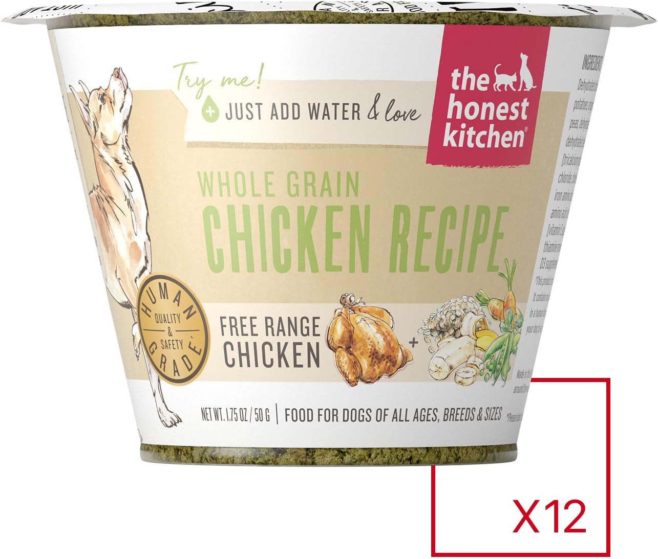 the honest kitchen whole grain chicken recipe dehydrated dog food