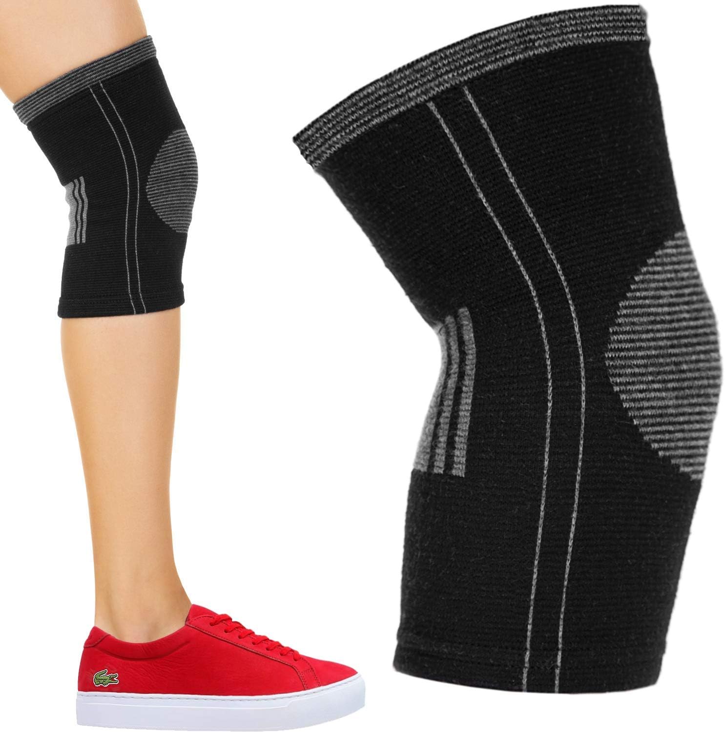 SocksLane Cotton Compression Knee Brace. Women and Men