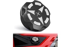 SKYJDM Gas Fuel Cap Compatible with 2015-2023 Polaris Slingshot LE SL S R SLR Grand Touring, Aluminum Oil Cap Replacement for 2521278（BLACK）