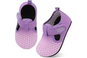 LeIsfIt Toddler Water Shoes Girls Boys Swim Beach Shoes Barefoot Aqua Socks Kids Non-Slip Water Socks