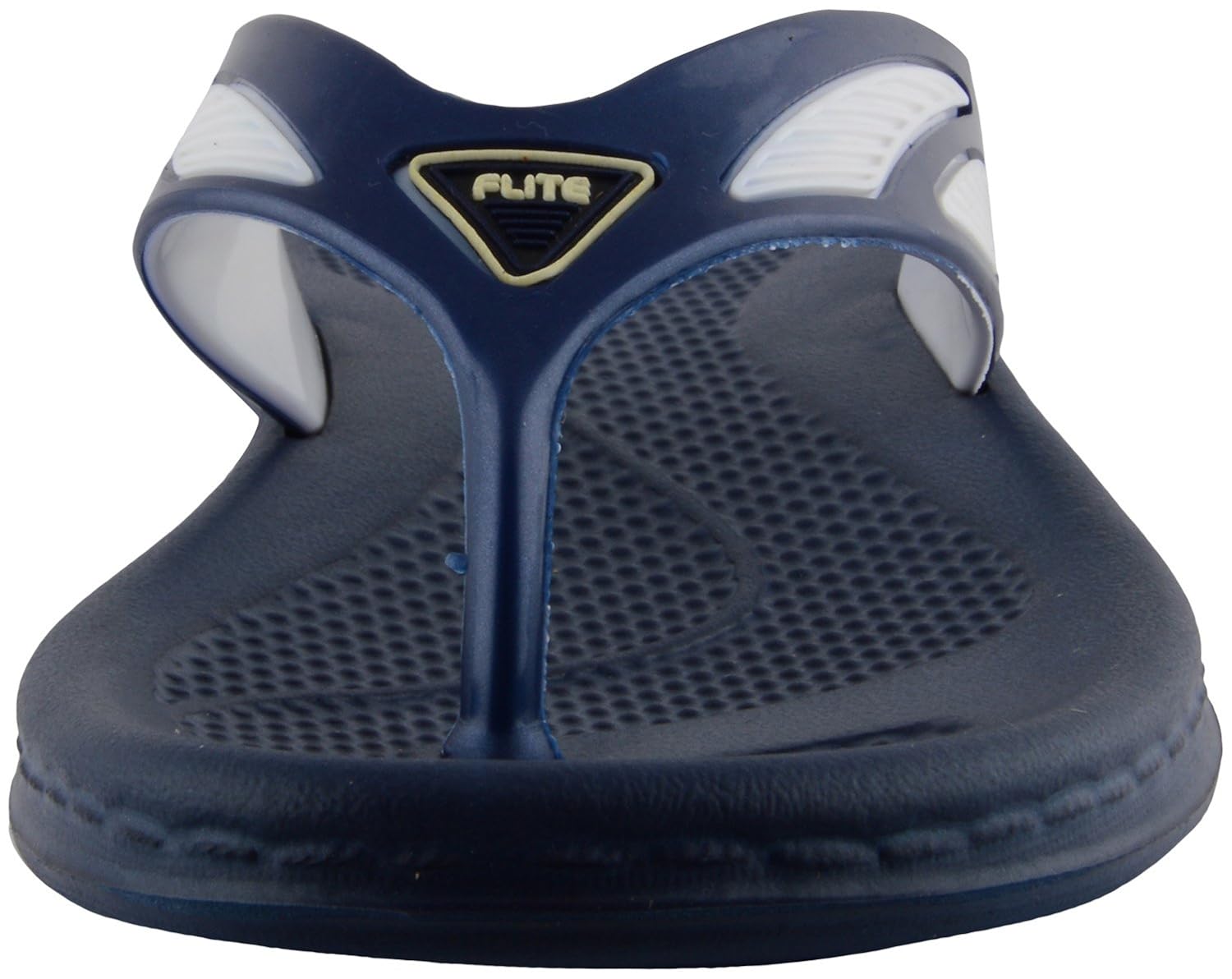 relaxo women's pu flip-flops and house slippers (flite90l_navy-white)