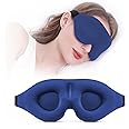YIVIEW Sleep Mask for Side Sleeper, Complete Light Blocking 3D Sleeping Eye Mask, Soft Breathable Eye Cover for Women Men, Relaxing Zero Pressure Night Blindfold
