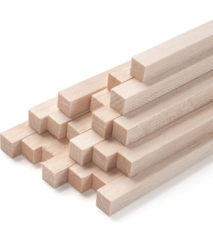 10pcs Basswood Model Lumber Strips - 3/32 X 1/8 X 22 Inches - Manchester Wood Works