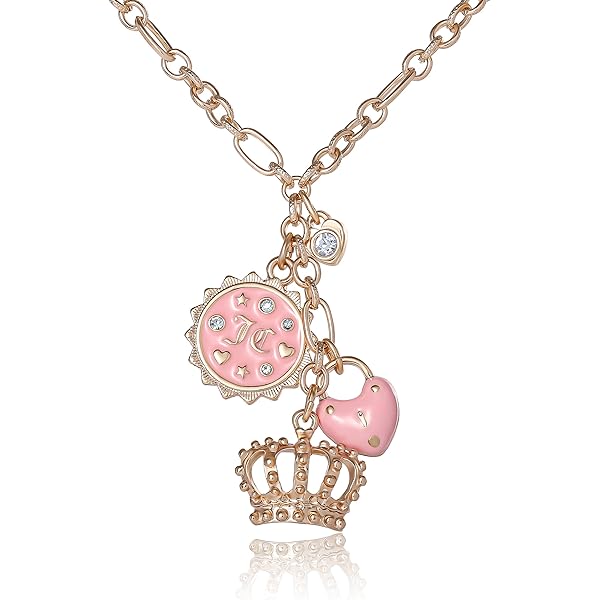 Amazon.com: Juicy Couture Silvertone Thick Chain Heart Charm