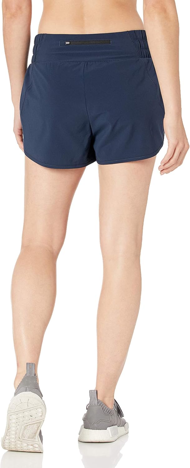  Brand - Core 10 Women's (XS-3X) Rouched Waistband Run Short Brief Liner-3": Clothing