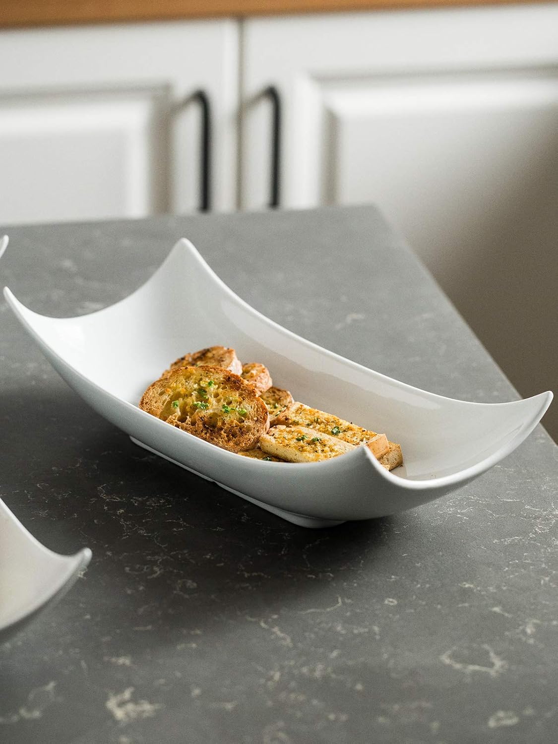  | Porcelain Serving Platter White Serving Tray Decorative Centerpiece Deep Serving Bowl 12-Inch Set of 3: Platters