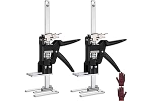 FLYGENERAL Labor Saving Arm,Extended Version Hand Lifting Jack Tool, Multi Function Height Ajustment Lifting Tool with 880 lb Load-Bearing, Stainiess Steel Lifting Jack Handle for Installing Doors (2PCS)