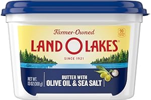 Land O Lakes Butter with Olive Oil & Sea Salt, Spreadable, 13 oz tub