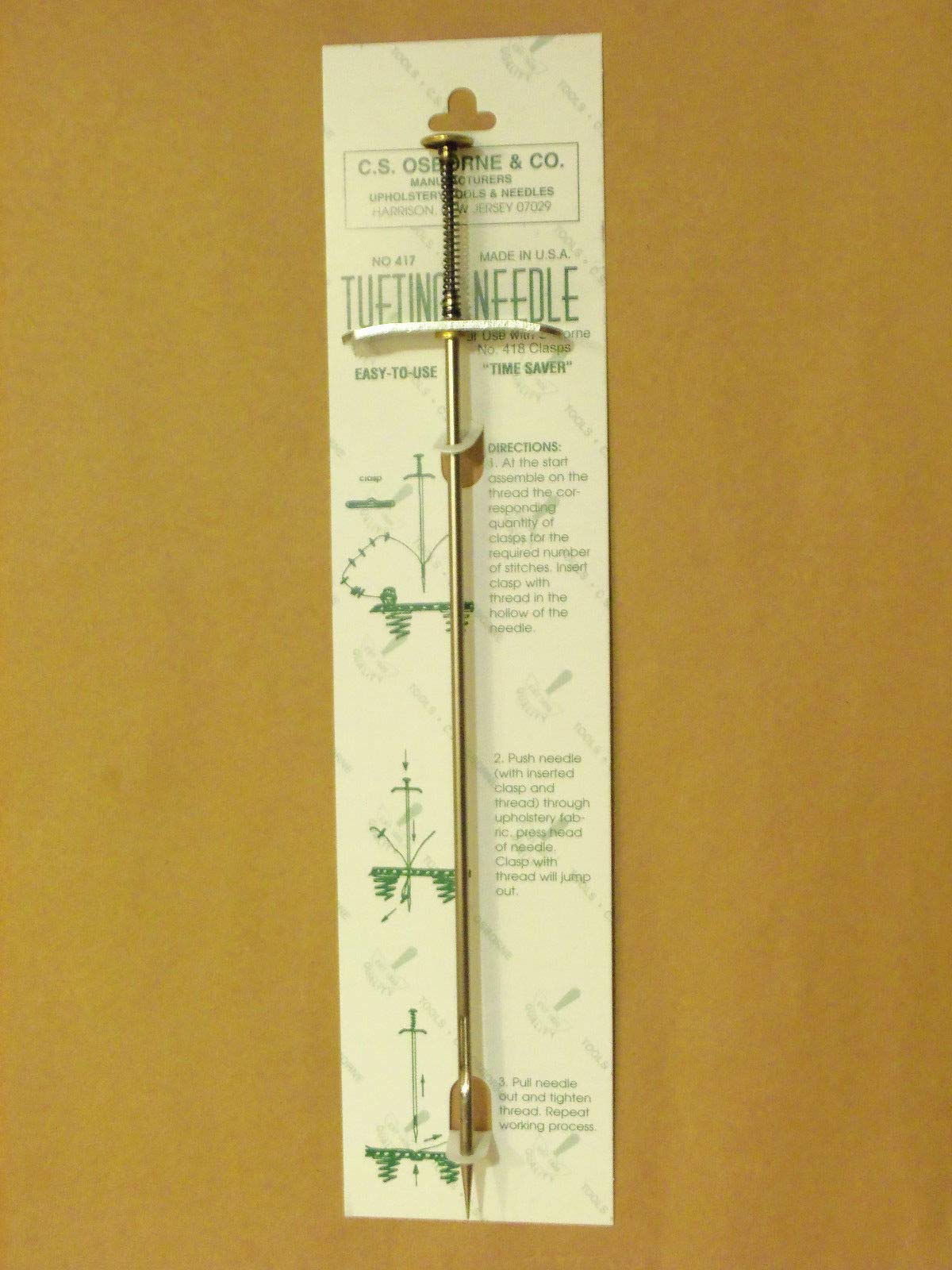 C.S. Osborne Tufting Needle #417 Made in USA