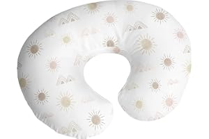 Sweet Jojo Designs Boho Desert Sun Nursing Pillow Cover Breastfeeding Pillowcase for Newborn Infant Bottle Breast Feeding Pillow NOT Included Blush Pink Mauve Gold Taupe Bohemian Watercolor Southwest