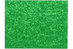ROZILO 3-Ply 9.5x12 Inch Blank Guitar Bass Pickguard Sheet DIY Guitar Pickguard Backplate Scratch Plate Material Green Pearl
