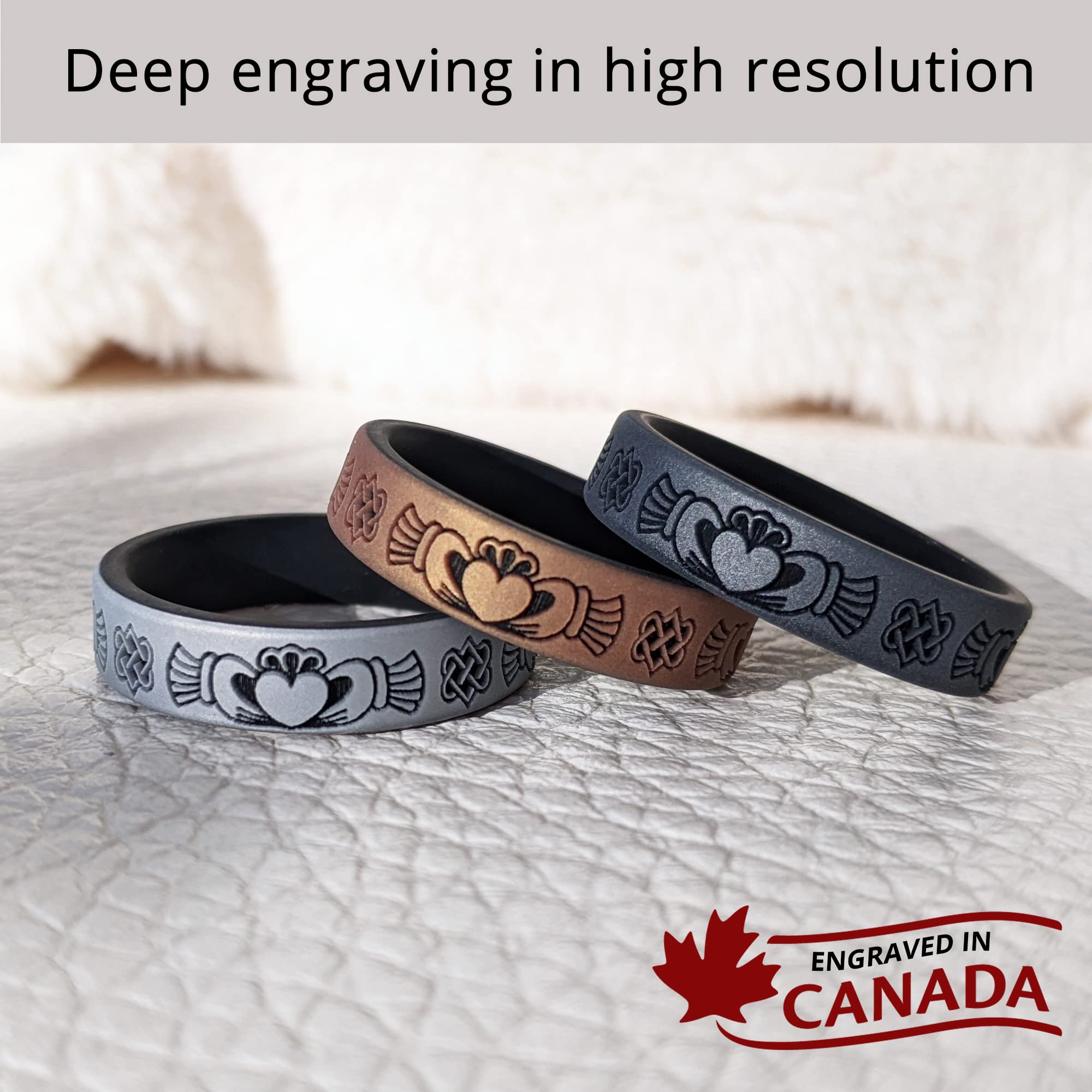 Claddagh Silicone Ring