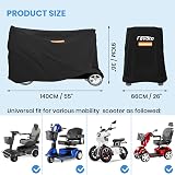 Favoto Waterproof Cover for Mobility Scooter 55x26x36 210D Oxford view 7