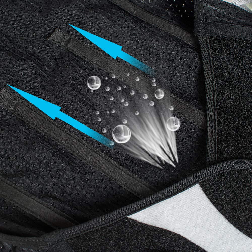 Denshine Fully Adjustable Posture Corrector Shoulder Support Back Brace L(26-32in) for Improve Upper and Lower Back Pain Relief for Women & Men