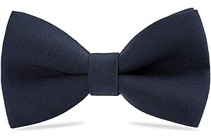 WELROG Classic Pre-Tied Bow Tie for Children & Adults Solid Color Adjustable Bowtie