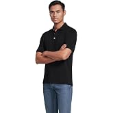 Lands' End Men's Supima Cotton Polo Shirt | Short Sleeve, American-Grown Supima, Interlock Knit, Raised Collar, Straight Hem, Business Casual, Big and Tall