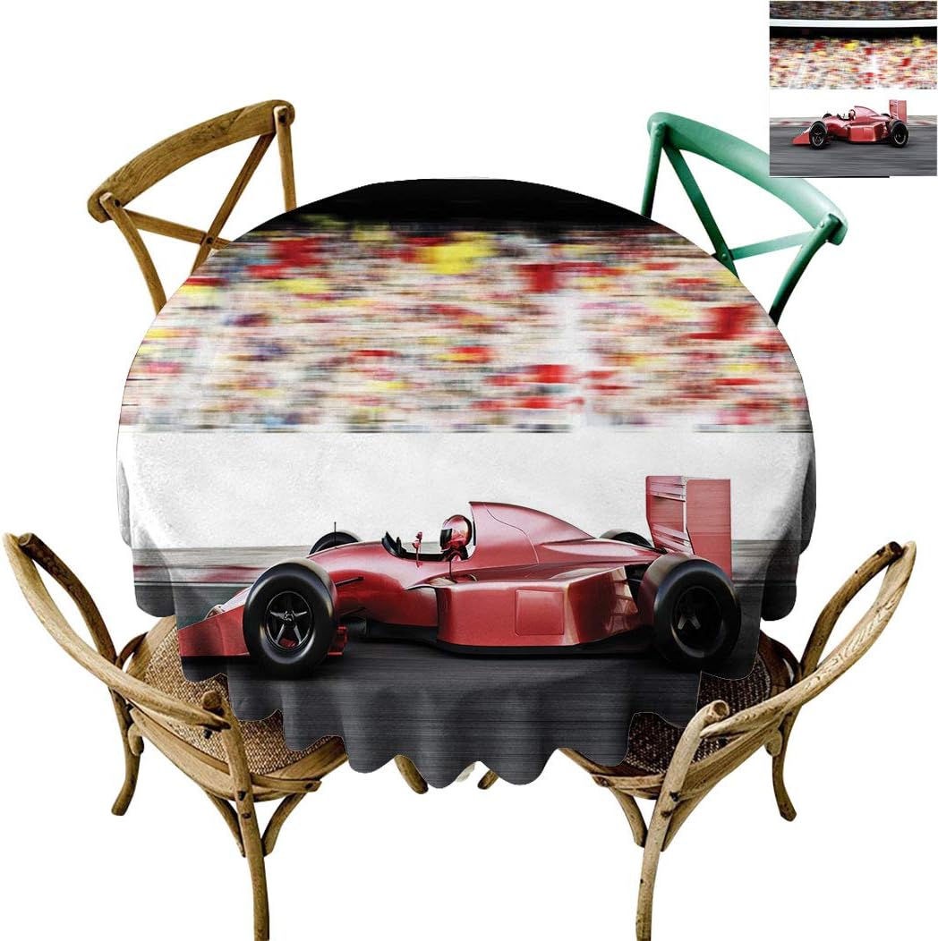 Kamadaole Cars Tablecloth Motor Sports Red Race Car Side