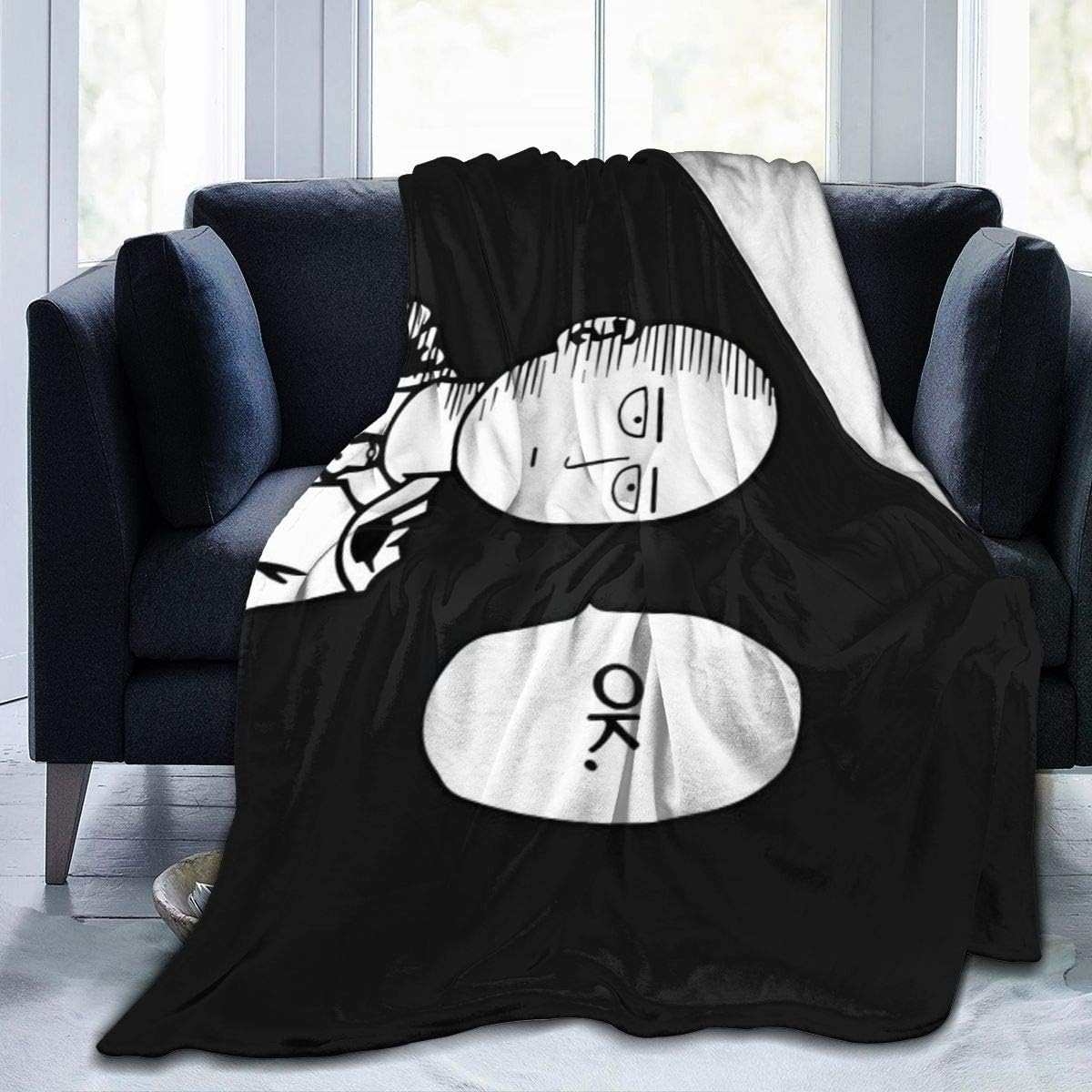 NanZYang Fleece Blanket ONE Punch Man Cozy Bed Linen Microfiber Lightweight Super Soft Luxury Sofa Warm Yoga Mats Blankets Throw Size 50x40 60x50 80x60 Inch