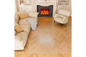 Clear Floor Mat 8x10 for Under Dining Table – Plastic Waterproof Non Slip Vinyl Area Rug, Hard Floor Protector Against Spills