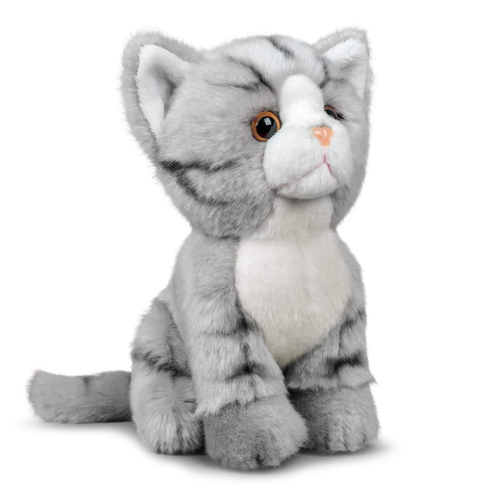 Animigos World of Nature 20cm Plush Tabby Cat Soft Toy