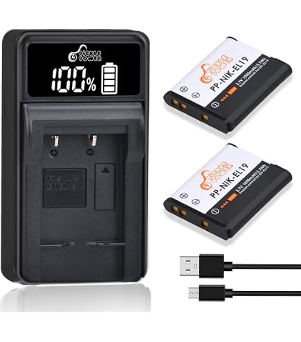 Batterie Cameron Sino EN-EL19 - 700 MAh, 3,7V, Pour Nikon Coolpix S4300, S4400, S5200, S6400, Etc.