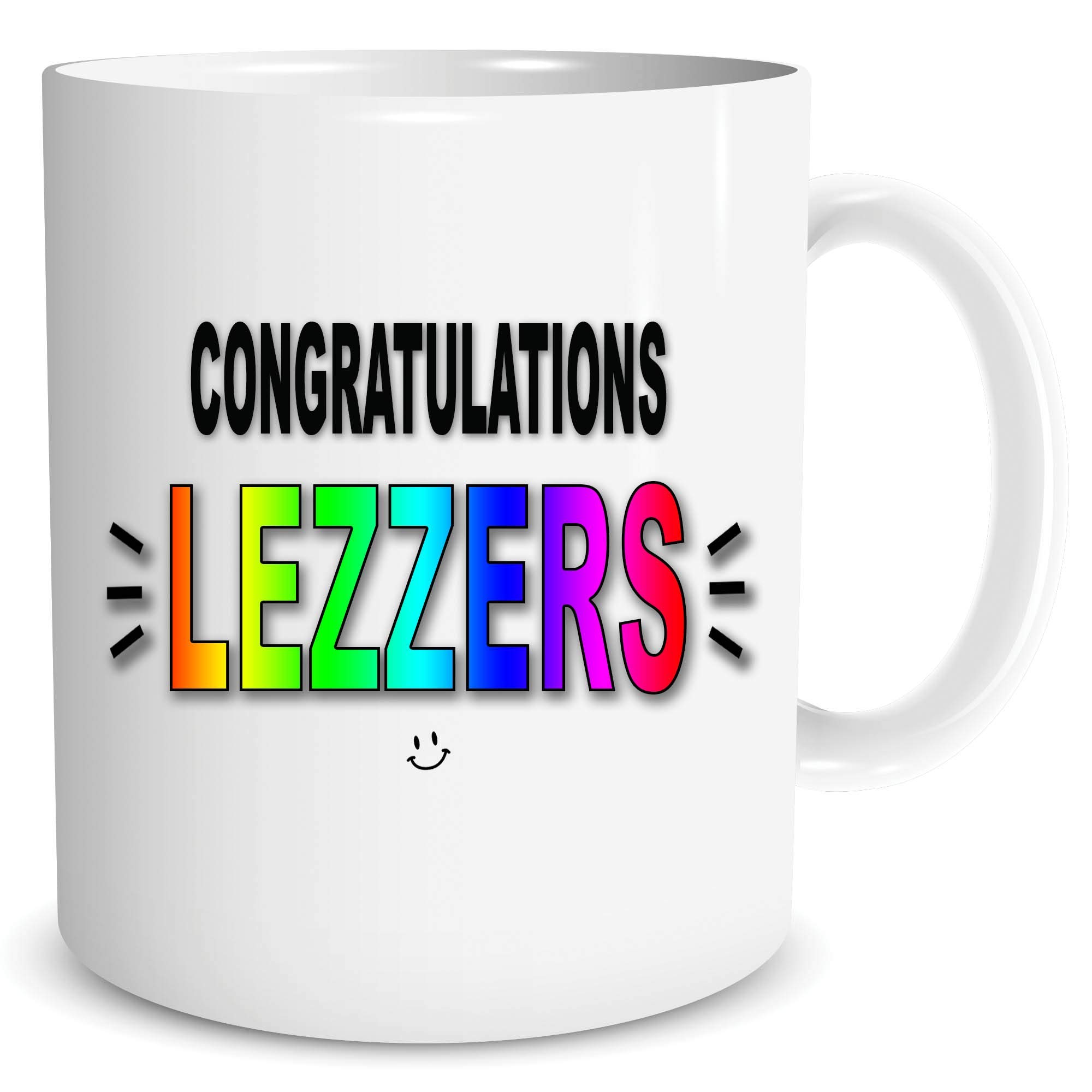 Funny Lesbian Gifts Coffee Mug Wedding Engagement Present Lezzers Cup WSDMUG1606