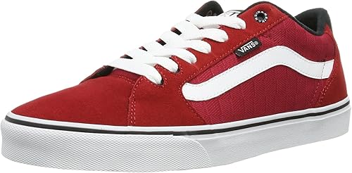 vans basse rosso
