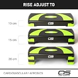 OZE SPORTS Aerobic Stepper Platform 2-5 Level Adjustable Green 5 Steps view 8