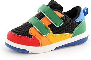 SKYWHEEL Toddler Boys Girls Tennis Shoes Kids Slip On Barefoot Shoes Wide Casual Walking Running Sneakers for Little Kids