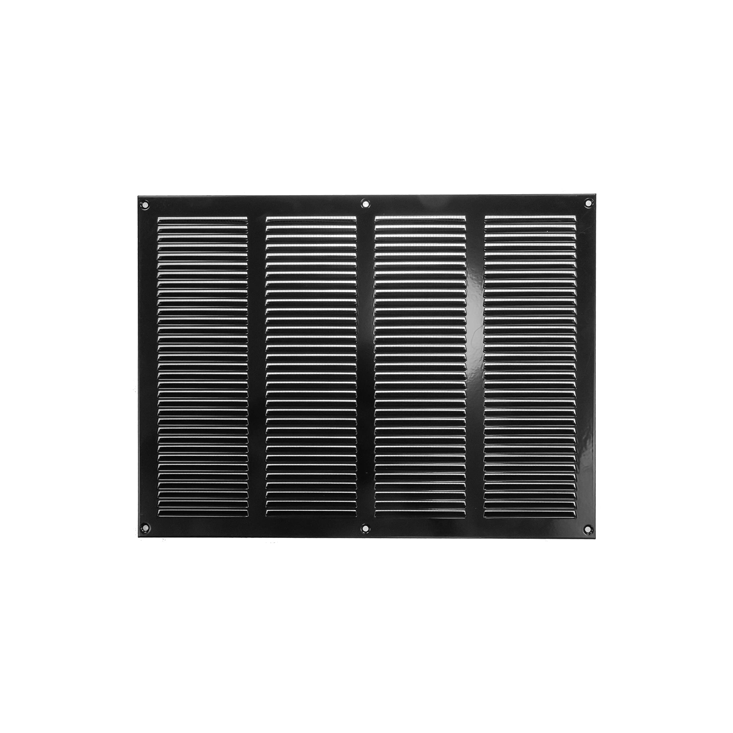 16" x 12" Inch / 400 x 300 mm Black Air Vent Cover - Steel Return Air Grilles - for Ceiling and Sidewall - HVAC - with Insect Protection Screen (15.74 x 11.81 Inch, Black)