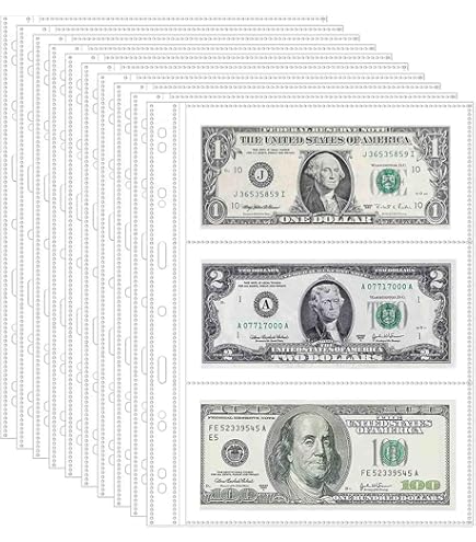 Amazon.com : 20 Sheets Currency Pages for Paper Money Collection