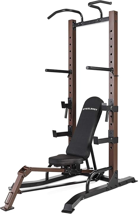 Steelbody By Marcy Stb 98502 Power Tower Rack Fold Up Adjustable Bench Amazon Co Uk Sports Outdoors