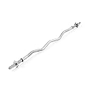 York Fitness 5kg EZ Curl Spinlock Bar with Collars