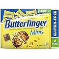 Butterfinger, 8 Count, Chocolatey, Peanut-Buttery, Minis Individually Wrapped Candy Bars, Resealable Share Size, 9.8 oz